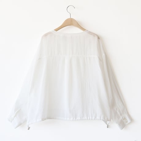 ノーカラーシャツブルゾン[71214289]natural mist