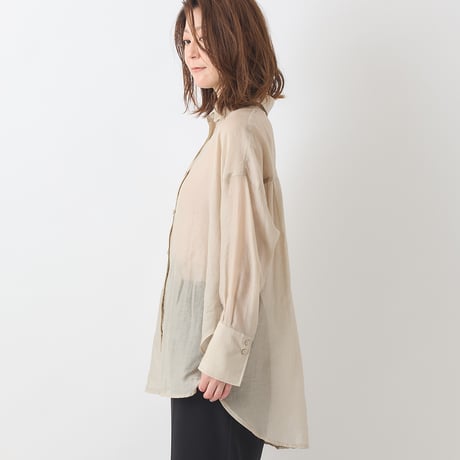 オーバーシルエットシアーブラウス[40813305]natural mist