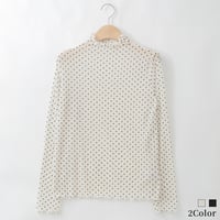 ドットチュールハイネックシアーカットソー

[14951290]&Noel