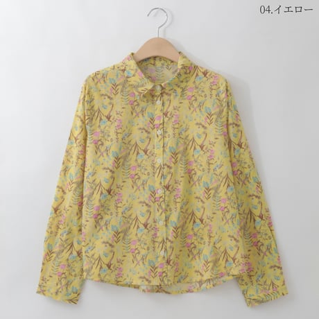【洗える/日本製】ボタニカルフラワーシャツ

[71213738]natural mist