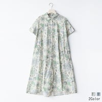 ボタニカルプリントワンピース[41416428] natural mist