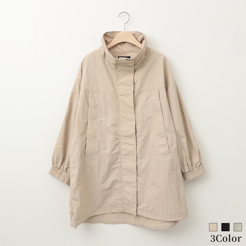 ナイロンスタンドカラーコート[90334236]vivid | natural mist Class