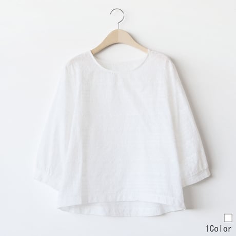 小花刺繍コットンブラウス[41413665_02]natural mist
