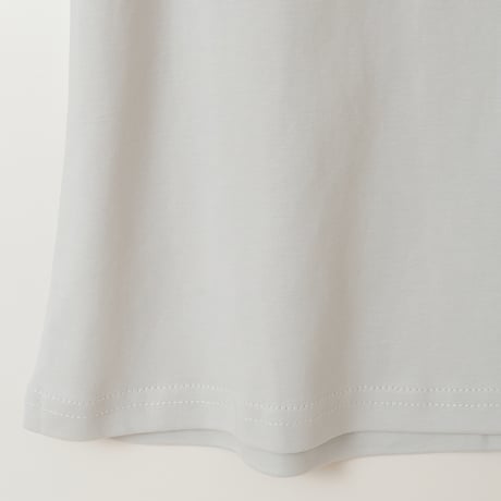 ビーズ&ロゴエンブロイダリーTシャツ[30111316]natural mist