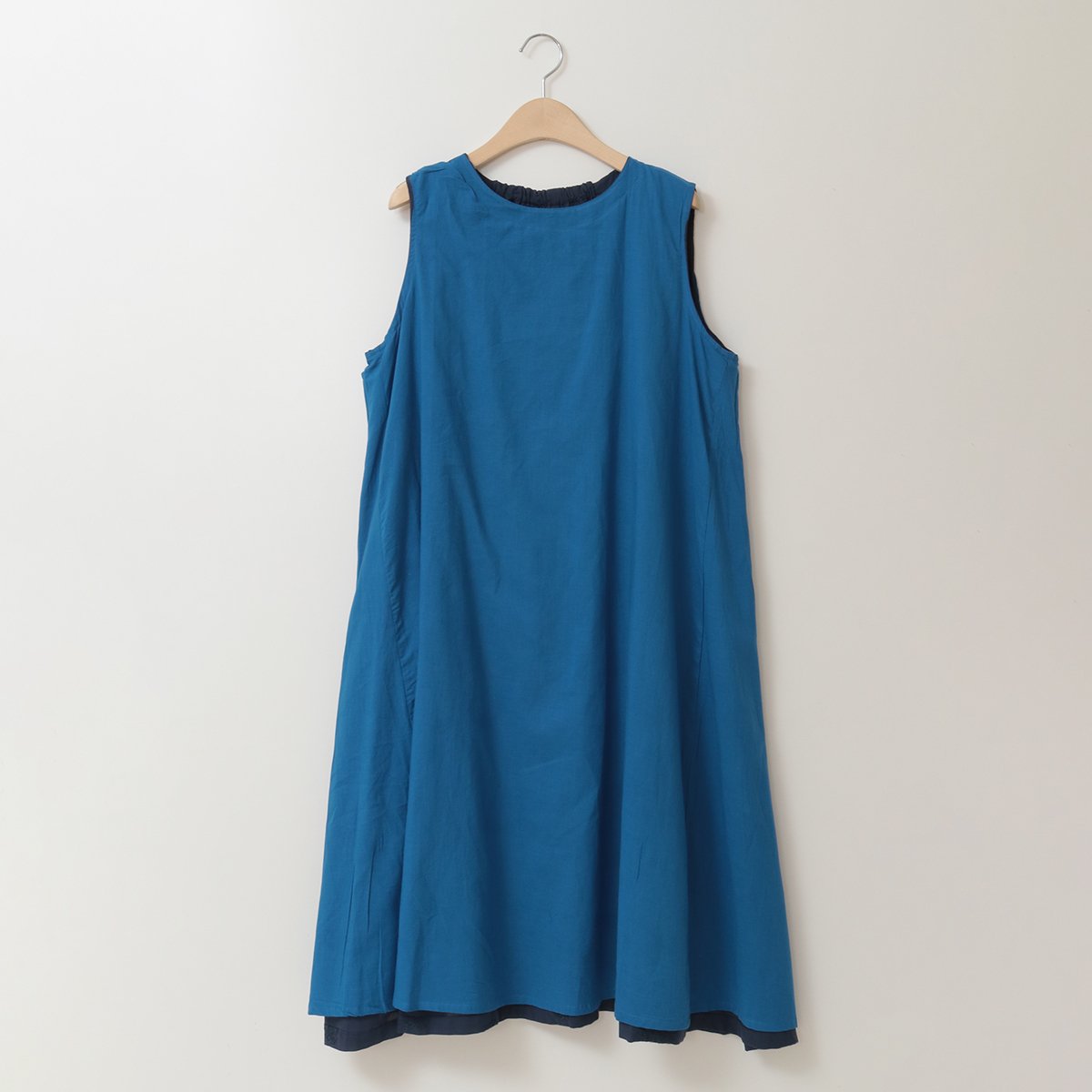 A17231 美品 キャピタル サークル刺繍 ノースリーブワンピース インディゴ fit=scale-down,w=1200