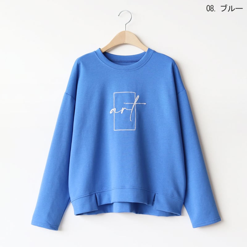 ワンポイントテキスタイル刺繍プルオーバー[22031418]vivid | natural m