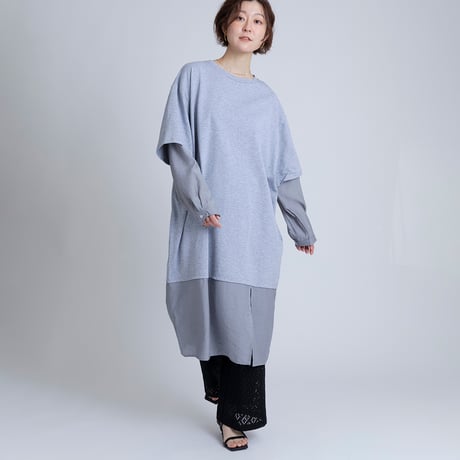 レイヤード風オーバーサイズワンピース[15846051]オンライン限定