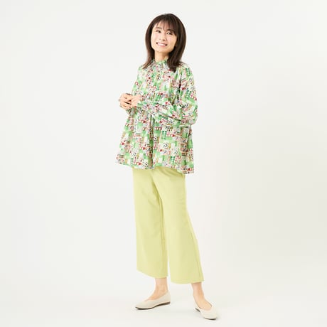 アートプリントシャーリングデザインブラウス

[30113673]natural mist