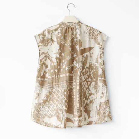 ボタニカルプリントスキッパーブラウス[31813719]naturalmist