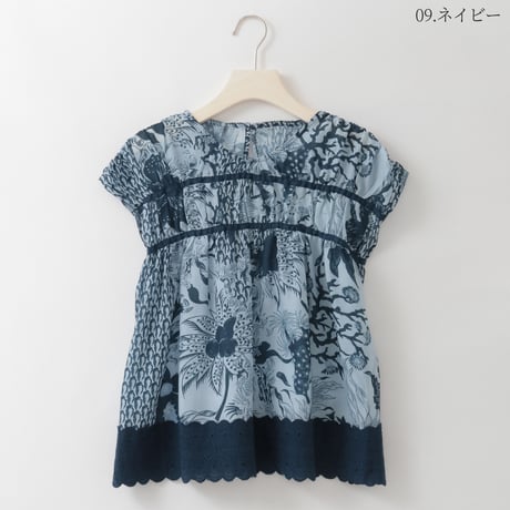 ボタニカルギャザーテープブラウス

[30113694]natural mist