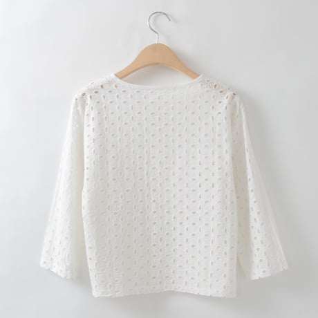 アイレットレースボレロブラウス

[41713469]natural mist