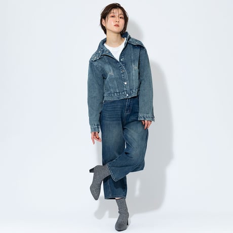 V刺繍アクセントデニムパンツ[22037160]vivid