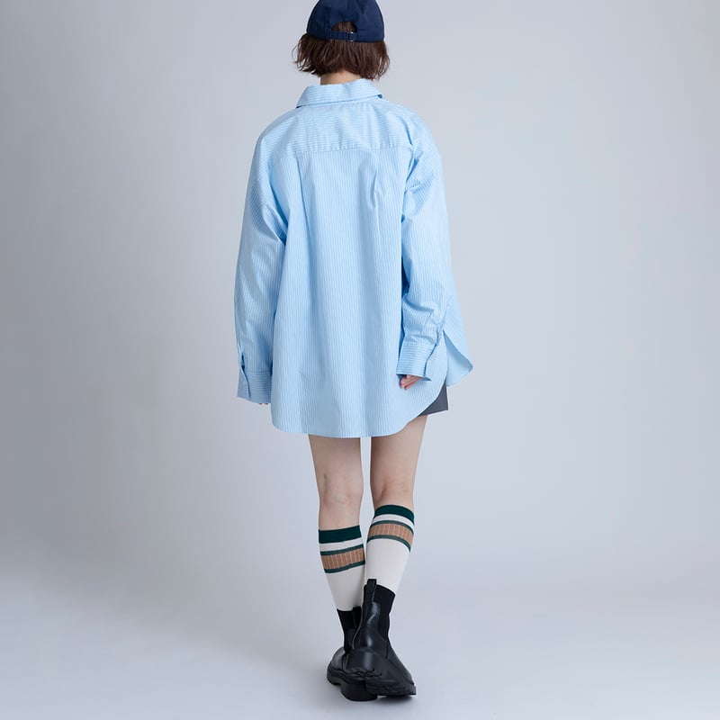 ストライプオーバーシャツ[15843027]オンライン限定 | natural mist Class
