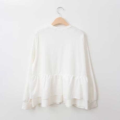 ラッフルフレアカットプルオーバー[21211209]natural mist