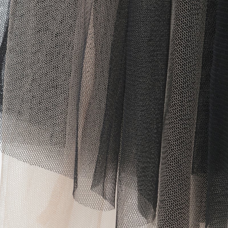 チュールティアードフレアスカート [30115182]natural mist | natu