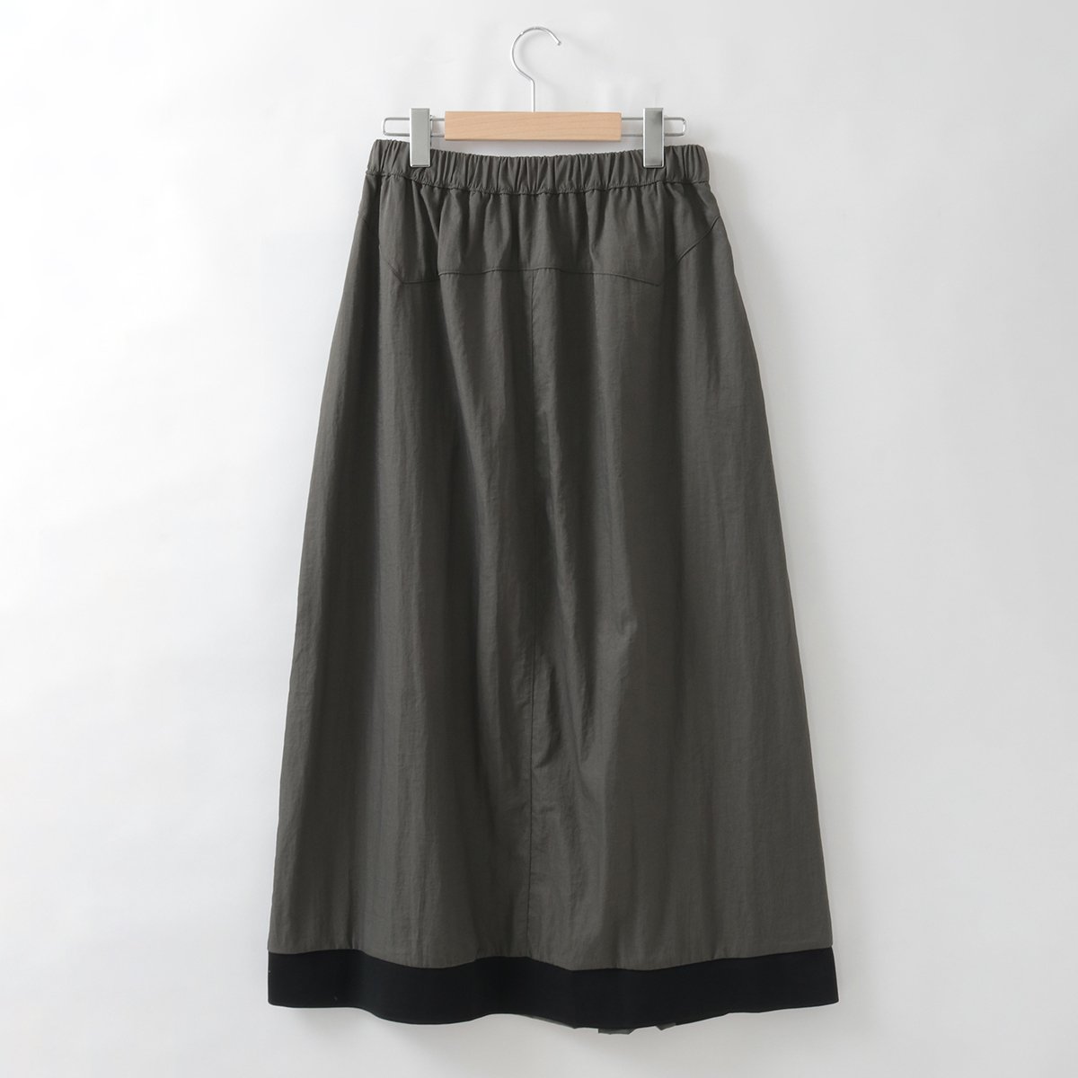 裾ゴムデザインフレアスカート [91915183]natural mist | natura