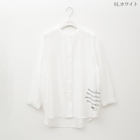 ロゴアクセントシアーシャツ[15523211]capricious