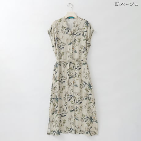 フラワープリントスッキッパーネックワンピース

[31816415]natural mist