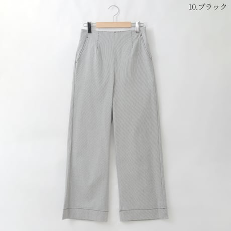 ハイウエストヒッコリーストレートパンツ

[80317287]natural mist