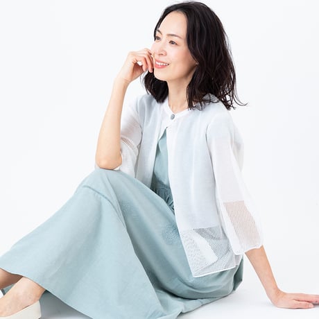 メッシュアクセントカーディガン

[91112571]natural mist
