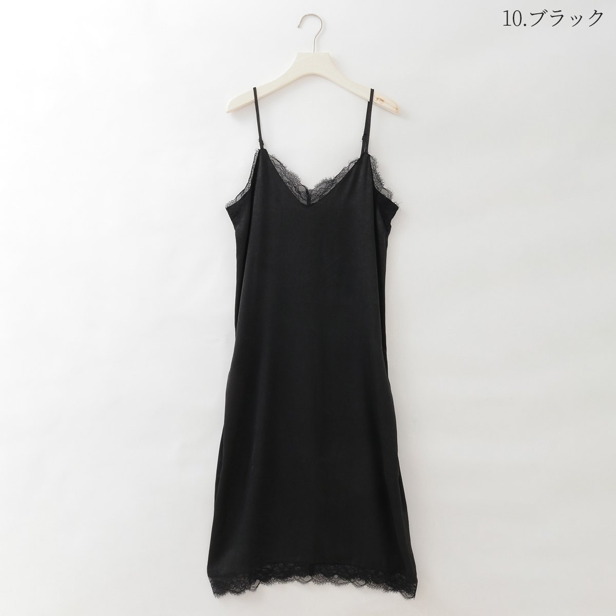 サテンレースワンピース [15856344]&Noel | natural mist Class