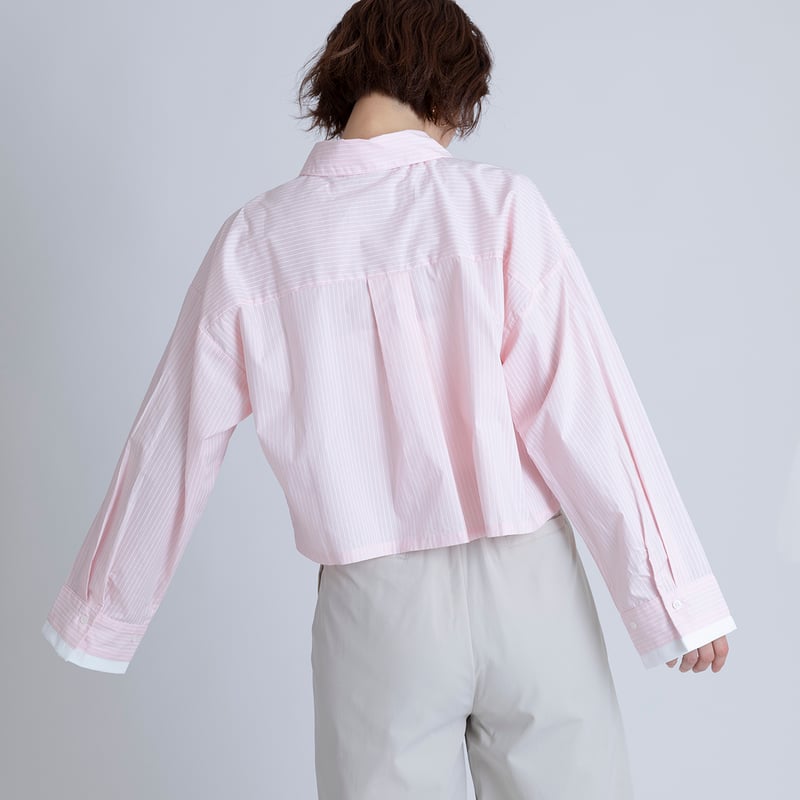 ストライプショートシャツ[15843026]オンライン限定 | natural mist Class