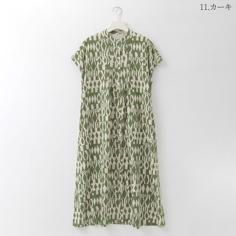 ジオメトリック柄シャツワンピース

[70226297]capricious