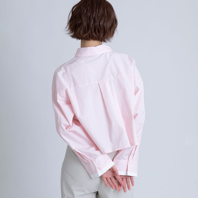ストライプショートシャツ[15843026]オンライン限定 | natural mist Class