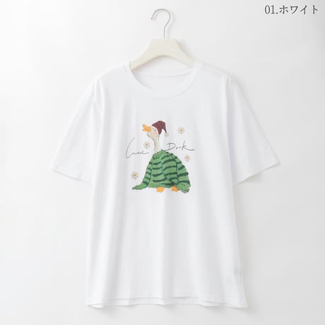 Love DuckアートプリントTシャツ

[22011534]natural mist
