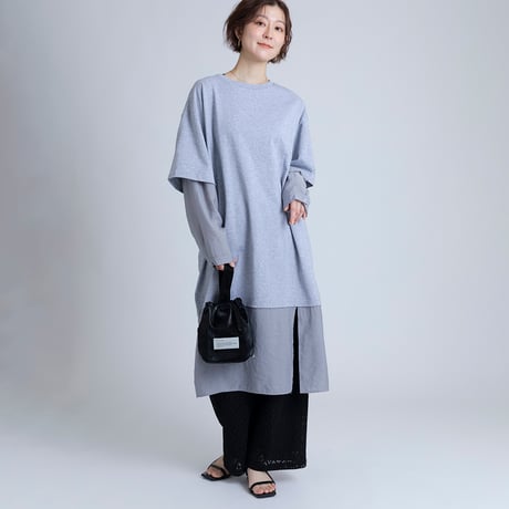 レイヤード風オーバーサイズワンピース[15846051]オンライン限定