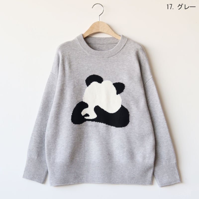 PANDAニットプルオーバー[22032279]vivid | natural mist Class