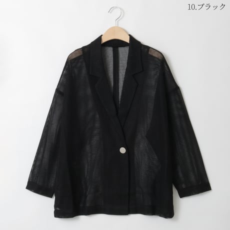 メッシュテーラードジャケット

[20114301]natural mist