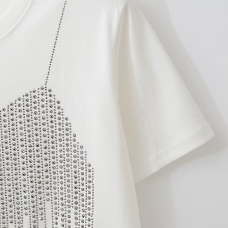 ビジューデザインクルーネックTシャツ

[14951296]&Noel