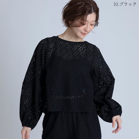 アイレットレースプルオーバー[15843032]オンライン限定