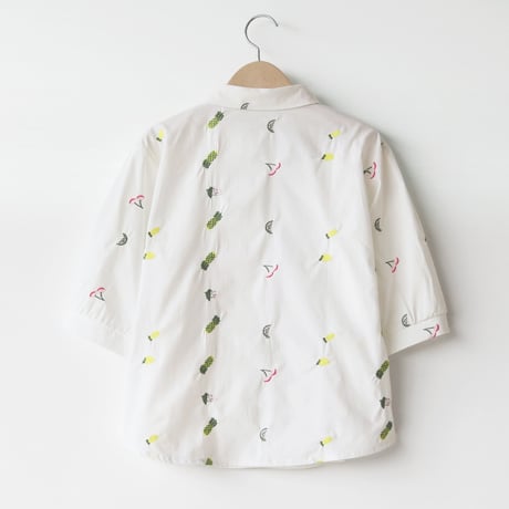 刺繍デザインコットンブラウス

[30113699]natural mist