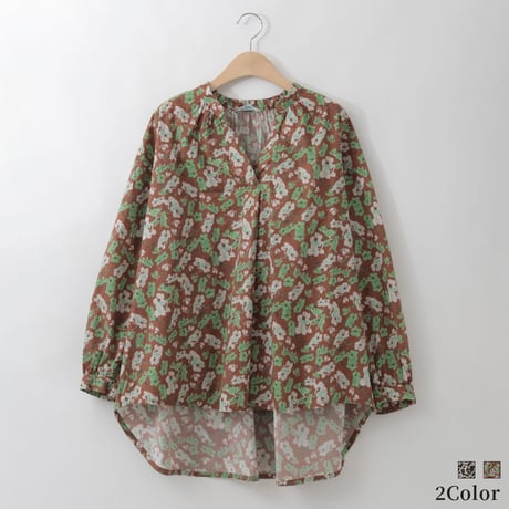 アートプリントスキッパーブラウス

[31813639]natural mist