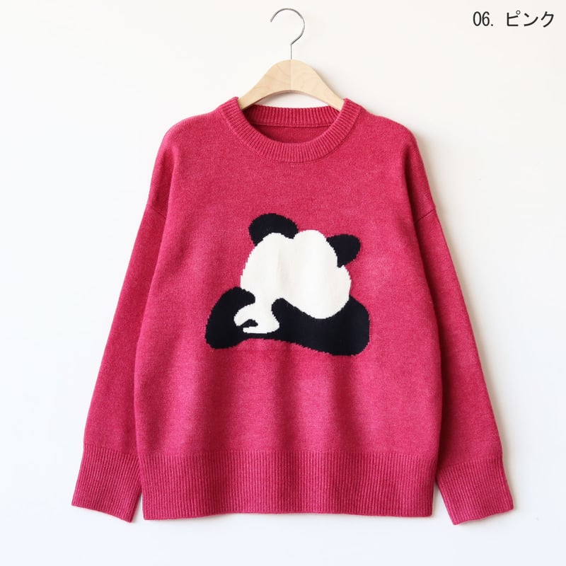 PANDAニットプルオーバー[22032279]vivid | natural mist Class