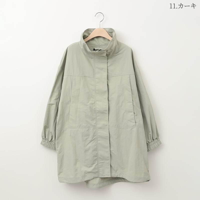ナイロンスタンドカラーコート[90334236]vivid | natural mist Class