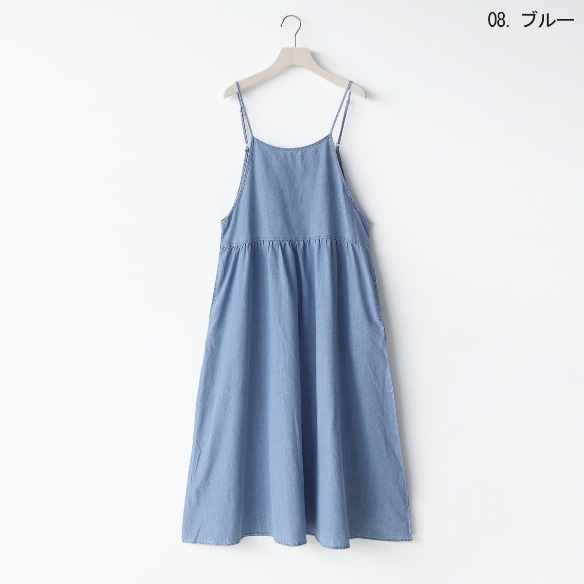 デニムキャミワンピース[41416431]natural mist | natural mis
