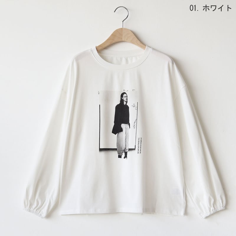 CH グラフィックプリント 七分袖カットソー CH グラフィック