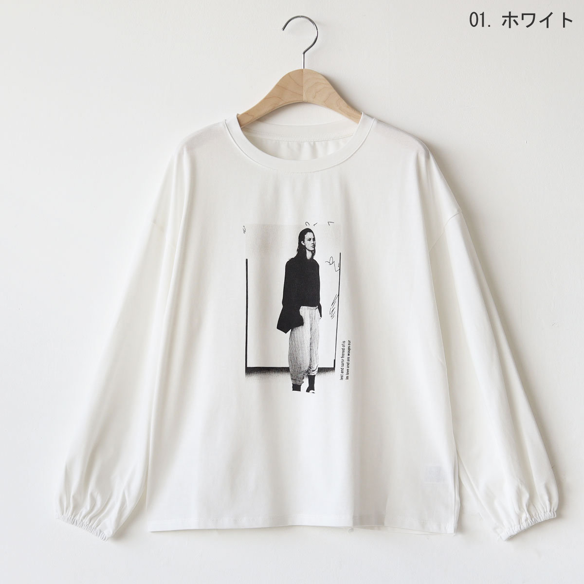 PHEENY 長袖カットソー　グラフィックプリント グラフィックプリント長袖カットソー[22031315_01]vivid