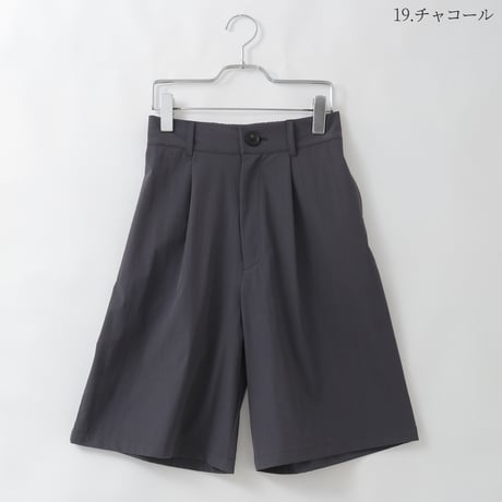 【UV/ドライ/ストレッチ】ワンタックミドル丈デザインパンツ[80647030]オンライン限定