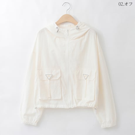 【洗える】ナイロンジップアップブルゾン  [41714446]natural mist