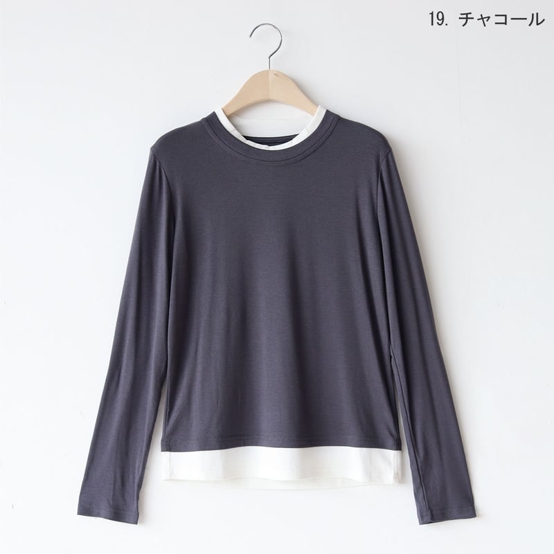 レイヤードカットソー[22031196]vivid | natural mist Class