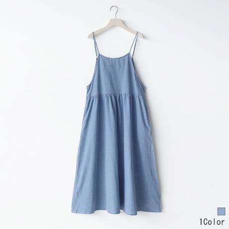 デニムキャミワンピース[41416431]natural mist