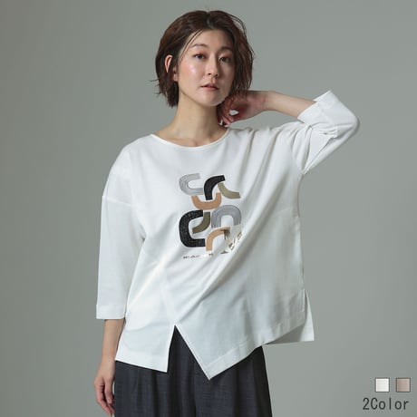 【新品未使用】natural mist Class レディース刺繍カットソー CATEGORY カットソー | natural mist Class