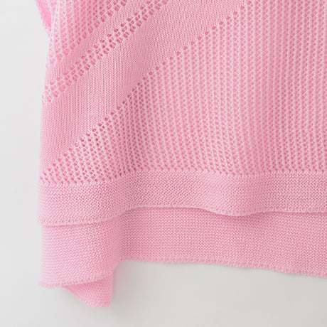 【日本製】ジオメトリックメッシュニット

[70212573]natural mist