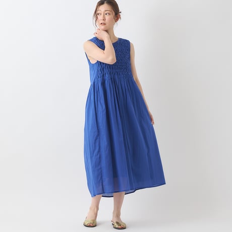 立体タックノースリーブワンピース[61716250]natural mist