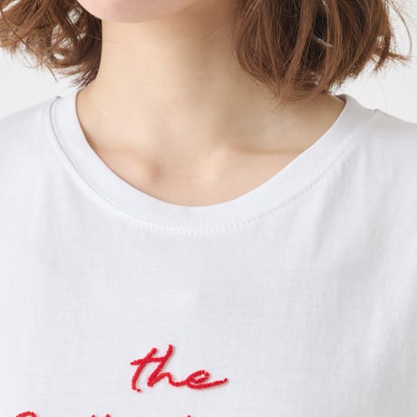 モール刺繍コットンTシャツ[14951059]&Noel