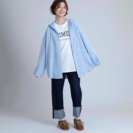 ロゴプリントオーバーロングTシャツ[15841031]オンライン限定